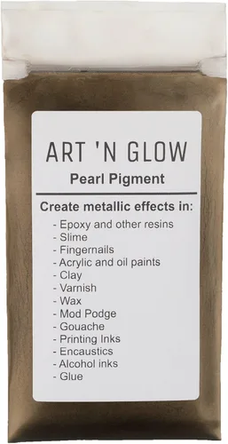 Miniatura 16 de Art 'N Glow Pigmento en polvo de perla de mica, 0.88 onzas, pigmento de perla fina para resina epoxi, gran opción para creativos, pinturas