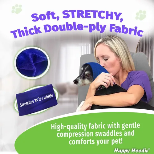 Miniatura 9 de Happy Hoodie La banda calmante original para perros y gatos - Marca americana - Alivio de la ansiedad/Protección contra el ruido-Aseo-Truenos-Fuegos