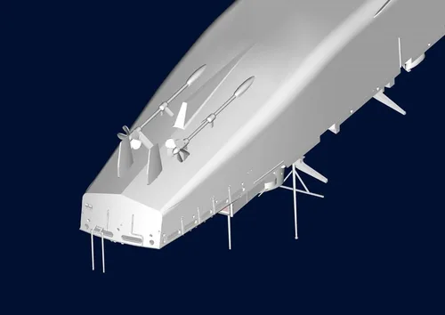 Miniatura 5 de Trumpeter 1/700 USS Sacramento AOE1 Kit de Modelo de Buque de Apoyo de Combate Rápido