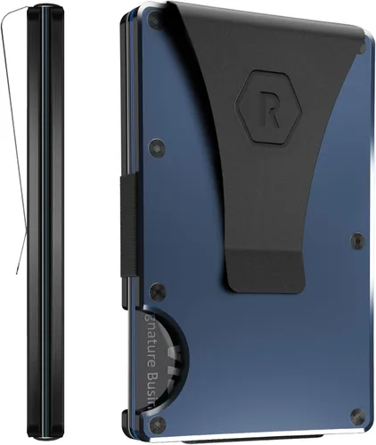 Miniatura 34 de Ridge - Cartera para hombre – Cartera compacta minimalista delgada y portatarjetas, billetera con bolsillo frontal protegido RFID para hombres