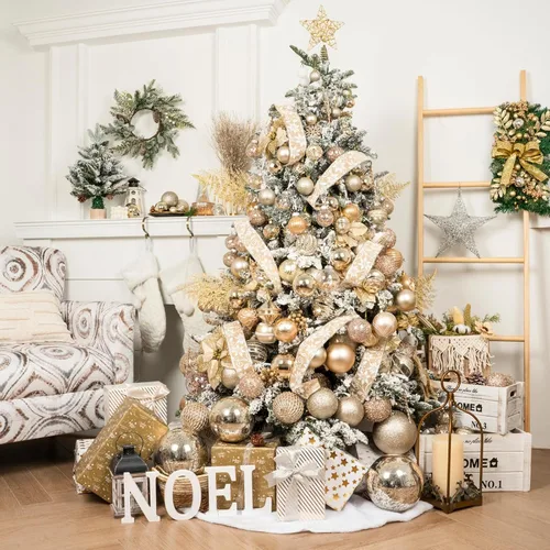 Miniatura 7 de XmasExp Adornos de Navidad grandes de 6 pulgadas, decoración de árbol gigante, bolas colgantes decorativas inastillables para decoración de fiestas