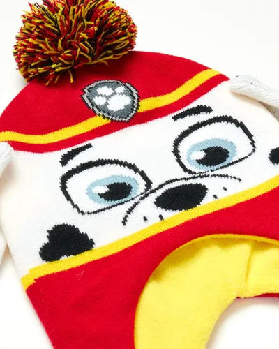 Miniatura 3 de Nickelodeon Sombrero de invierno de Paw Patrol para niños, 2 pares de guantes o mitones (niñosniños pequeños)