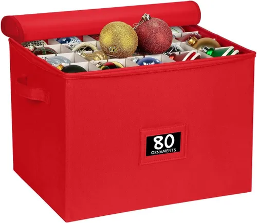 Miniatura 12 de HOLDN’ STORAGE Caja de almacenamiento para adornos navideños - Contenedores de almacenamiento para decoración navideña que guardan hasta 64 – 3” x