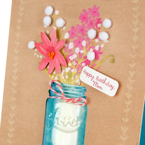 Miniatura 4 de Tarjeta de cumpleaños Hallmark Signature para mamá (Flores)