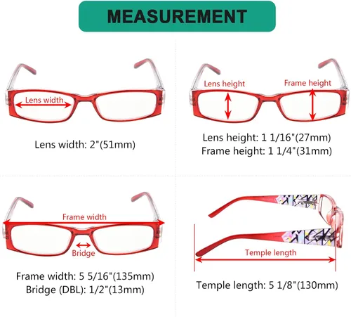 Miniatura 2 de Eyekepper Paquete de 5 lentes de lectura para mujer con bisagras de resorte LookCrystal Aeropittura