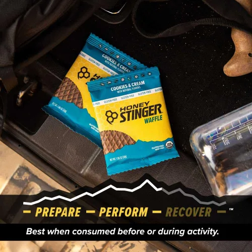 Miniatura 5 de Honey Stinger Gofre Orgánico Sin Gluten de Galletas y Crema, Stroopwafel Energético para Ejercicio, Resistencia y Rendimiento, Nutrición Deportiva