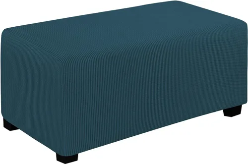 Miniatura 14 de Easy-Going Funda Elástica para Otomana Taburete de Almacenamiento Plegable Protector de Muebles Funda Rectangular Suave con Parte Inferior Elástica