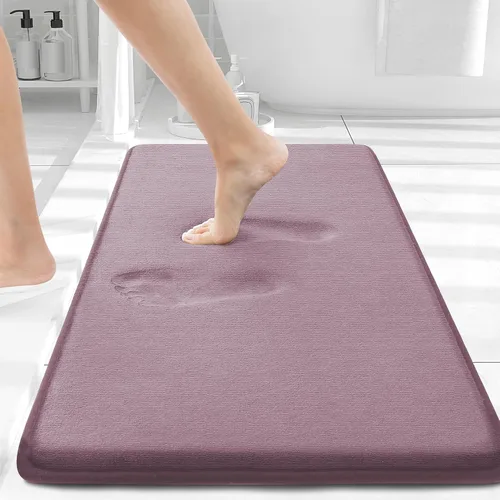 Miniatura 143 de Smiry Tapetes de Baño de Espuma Viscoelástica 36 x 24 pulgadas, Tapetes de Baño Extra Suaves y Absorbentes, Alfombra Antideslizante Lavable