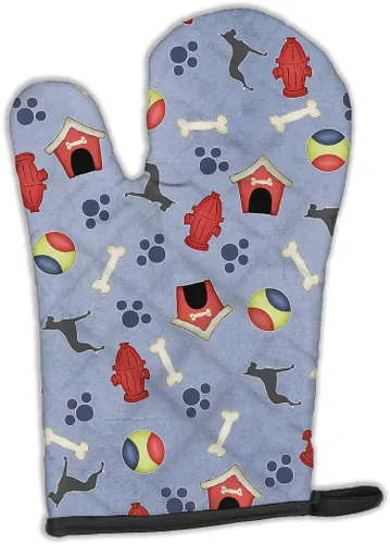 Miniatura 183 de Caroline's Treasures BB4872OVMT - Guante de horno de Navidad Affenpinscher resistente al calor, grueso para sartenes calientes y horno, manopla