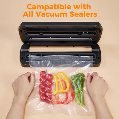 Miniatura 5 de Wevac - Bolsas sellables al vacío de 11 pulgadas x 16 pies. Paquetes de 3 rollos para Food Saver, Seal a Meal, Weston. Tipo comercial, sin BPA