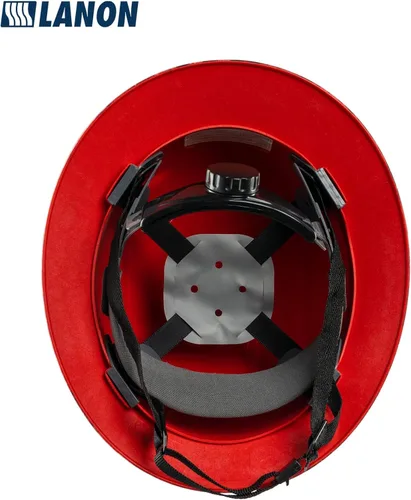 Miniatura 7 de LANON Casco duro de ala completa, aprobado por OSHA para trabajos de construcción, diseño de bandera estadounidense premium, casco de seguridad FRP