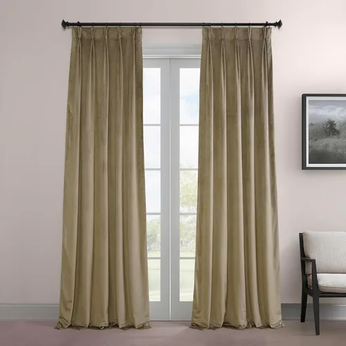 Miniatura 22 de HPD Half Price Drapes Cortinas Opacas de Terciopelo - 84 Pulgadas de Largo 1 Panel Cortina Opaca Signature Plisada para Sala de Estar y Dormitorio