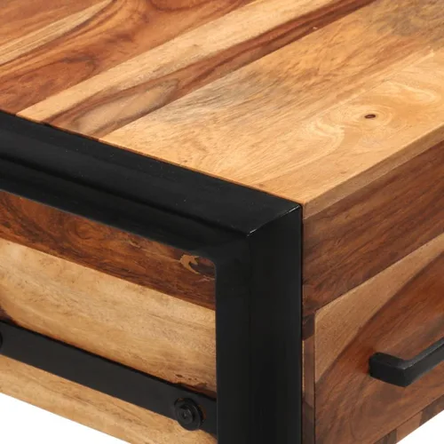 Miniatura 4 de vidaXL Escritorio, escritorio de pie para computadora con cajón, escritorio de oficina en casa con marco de acero, mesa de estación de trabajo