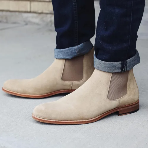 Miniatura 4 de TAFT Jude - Botas Chelsea de cuero en relieve floral para hombre