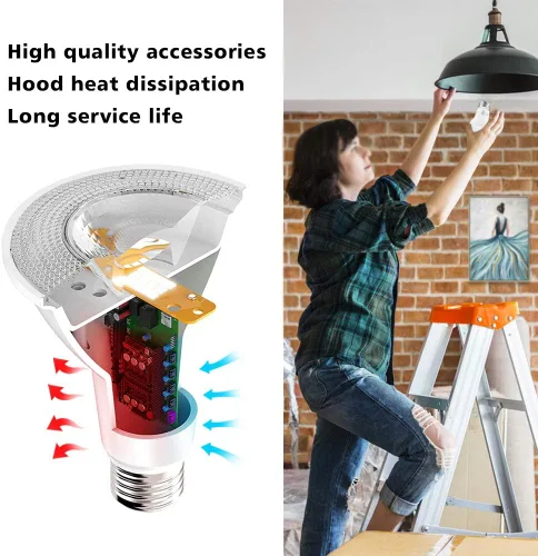 Miniatura 4 de Bombilla LED Par20 de 7 W (equivalente a 50 W), con certificación UL, 2700 K, luz blanca ultra cálida regulable, 500 lúmenes, base E26, iluminación