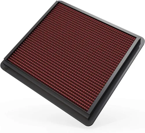 K&N Filtro de aire del motor: Aumenta la potencia y la aceleración, lavable, Premium, Filtro de aire de repuesto para automóvil: compatible con Ford