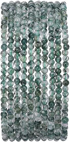 Miniatura 33 de BEADIA Cuentas redondas de piedra natural de jade de amazonita semipreciosas sueltas para hacer joyas 6MM 61PCS Amazonita Jade