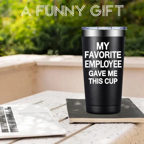 Miniatura 6 de BIRGILT My Favorite Employee Gave Me This Cup – Regalos divertidos para jefes de empleados – Regalos del día del jefe para hombres y mujeres