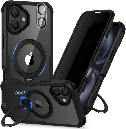 Miniatura 71 de CENHUFO Funda de privacidad para iPhone 11 Pro, funda de cuerpo completo con protector de pantalla de privacidad de vidrio templado 9H integrado