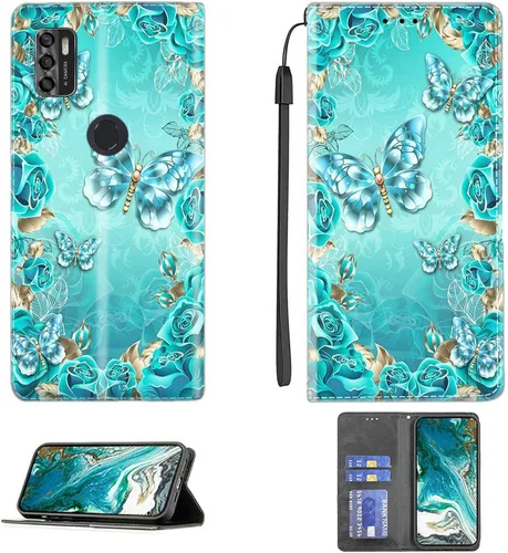 Miniatura 20 de Funda para Moto One Zoom compatible con Motorola One Zoom Phone Case Flip Stand Cover Magnetic Close YHD