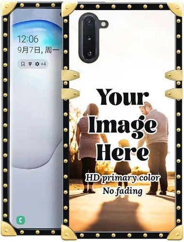 Miniatura 26 de Funda personalizada compatible con Samsung Galaxy Note 10 Plus, funda con patrón de bricolaje Note 10 Plus, TPU suave a prueba de golpes, parte