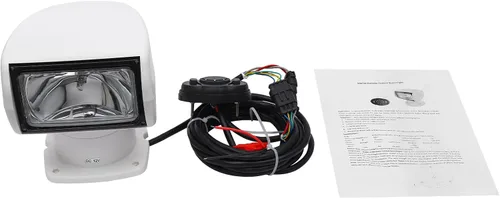 Miniatura 7 de Foco remoto, DC 12 V, 100 W, 2500 LM, 3200 K, reflector halógeno, foco de barco, luz marina, foco de luz para camión 72° arriba/abajo + rotación