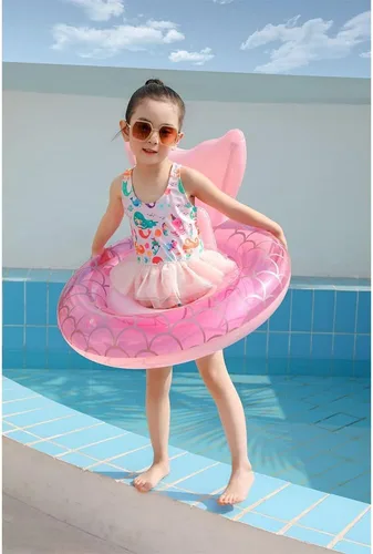 Miniatura 5 de Flotador de natación para bebé,Anillo inflable de natación para bebés con asiento para bebé/niño,Anillo de flotador de cintura para niños