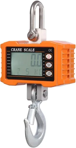 Miniatura 9 de iDili 2,204.6 lbs 2000LBS 1T Báscula digital de aluminio para grúa pesada Escala colgante compacta OCS-S1 Pantalla LED de tipo inteligente 1.1 lbs