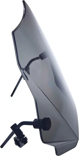 Miniatura 7 de FATECIM Parabrisas de motocicleta ahumado de 15.5", parabrisas deflector de viento universal para motocicleta para Harley Davidson Honda Kawasaki