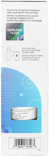 Miniatura 3 de LG LT1000P - Filtro de agua para refrigerador de repuesto de capacidad de 6 meses/200 galones (NSF42, NSF53 y NSF401) ADQ74793501, ADQ75795105