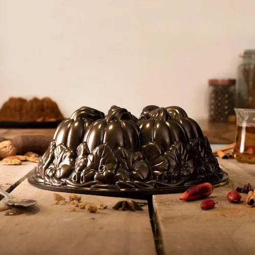 Miniatura 5 de Nordic Ware - Molde para pastel tipo bundt, diseño de calabaza