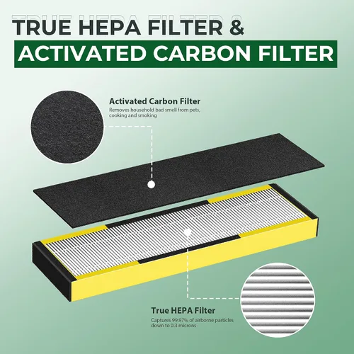 Miniatura 6 de CHIVALZ FLT4825 Filtro B de repuesto para filtro de repuesto FLT4825 HEPA, compatible con purificador de aire AC4825 AC4300 AC4800 AC4900 AC4850, 2
