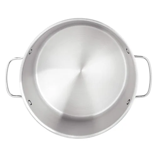 Miniatura 3 de Amazon Basics Olla de acero inoxidable con tapa, 8 cuartos de galón, calefacción uniforme, fácil de limpiar, color plateado