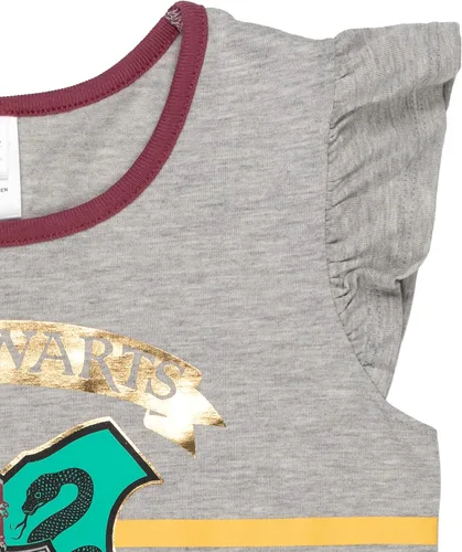 Miniatura 6 de Harry Potter Hogwarts - Conjunto de camiseta y leggings de manga corta con volantes