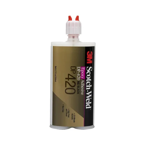 Miniatura 7 de 3M Scotch-Weld - Adhesivo epoxi DP420, negro, adhesivo estructural epoxi de dos partes, resistente al impacto y a la fatiga, mantiene la fuerza