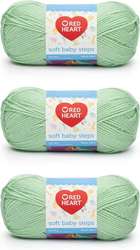 Miniatura 13 de Red Heart Soft Baby Steps madeja de lana, Aqua