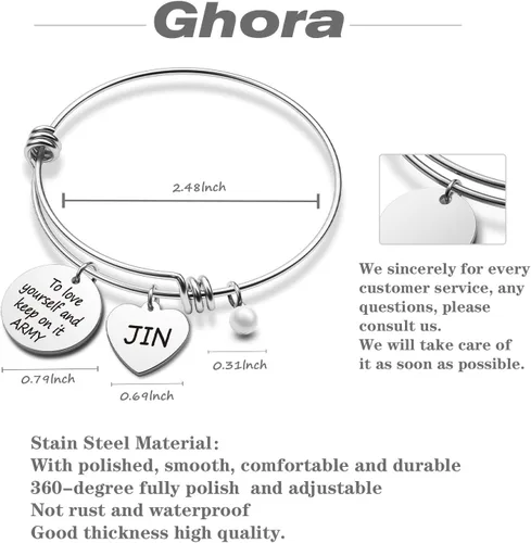 Miniatura 2 de G-Ahora Kpop Army Bracelet Kpop Bangtan Boys Jewelry JIMIN JK JIN RM SUGA JHOPE V Bracelet Best Gift for The Army