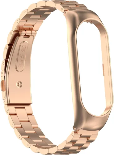 Miniatura 3 de Senter Correa de reloj de acero inoxidable Correa de repuesto para Xiaomi Mi Band 5 y Mi Band 6 Smart Watch