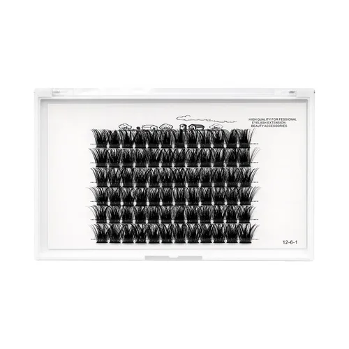 Miniatura 4 de Bodermincer Extensiones de pestañas en racimo Wispy Racimo Pestañas individuales de 0.315-0.787 in para elegir, extensiones de pestañas postizas