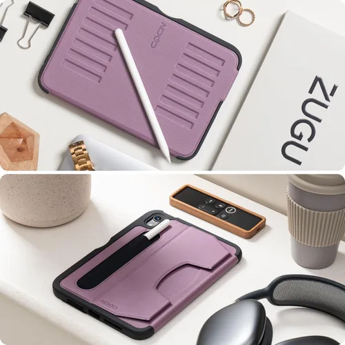 Miniatura 3 de ZUGU Case Funda protectora delgada, bolsillo para Apple Pencil de 5 pies, protección contra caídas de 5 pies, soporte magnético seguro de 7 ángulos