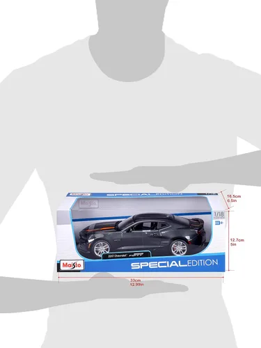 Miniatura 8 de Maisto 1:18 SE 2017 Chevrolet Camaro del 50.º aniversario (Gris metálico)