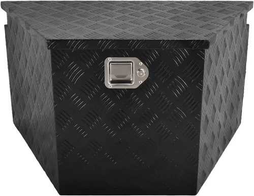 Miniatura 20 de Caja de herramientas de aluminio de 60 pulgadas para camión, caja de pecho de remolque, organizador de almacenamiento bajo la carrocería