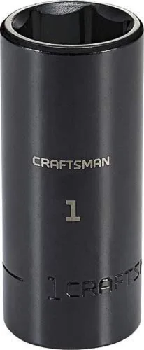 CRAFTSMAN Llave de carraca de impacto profundo, SAE, de 1/2 pulgada de transmisión, 1 pulgada (CMMT15984)