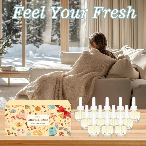 Miniatura 6 de Recambios para ambientador eléctrico, Aromas de invierno con brasas del fuego, Mañana de invierno, Castañas asadas, Corona de Navidad - 12