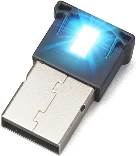 AOZITA Mini USB LED RGB brillo ajustable 8 colores cambiables para coche, portátil, teclado. lámpara de noche inteligente atmósfera para decoración