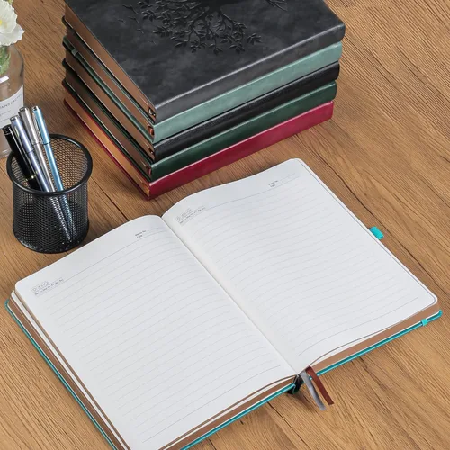 Miniatura 3 de ZXHQ Diario grueso de 360 páginas para mujeres y hombres, cuaderno de diario rayado A5 para escribir, tapa dura, papel de 100 g/m², diseño del árbol