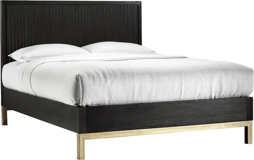 Miniatura 7 de Modus Furniture Cama de madera maciza, California King, Kentfield - roble negro a la deriva