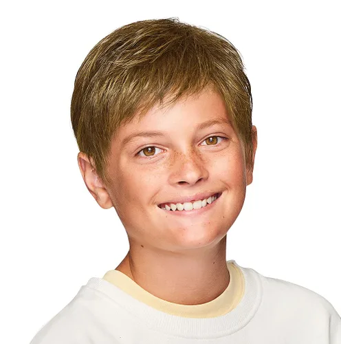 Hairdo Kidz Super Mane - Peluca para niños con corte de peluquería de Hairuwear, tamaño de gorra ultra pequeña, R1416T Buttered Toast