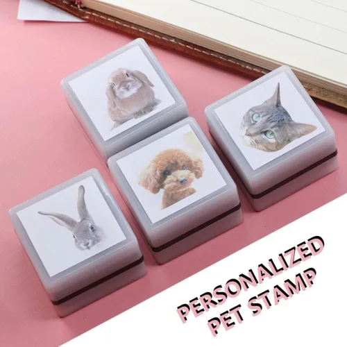Miniatura 8 de Sellos personalizados para retratos de mascotas, sellos personalizados con nombre con foto, para gatos y perros, recuerdos, sellos personalizados