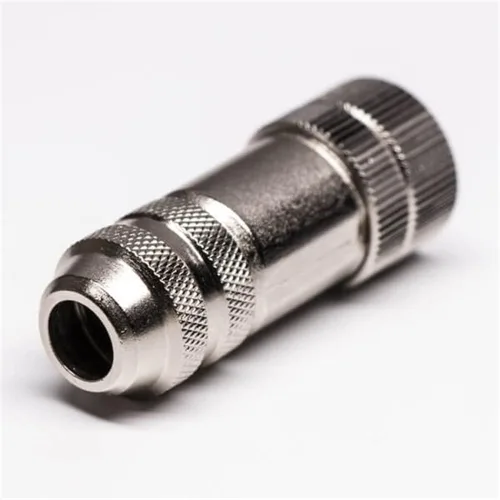 Miniatura 2 de Elecbee 5 unids Profibus M12 A Código Campo Cable Conector 4 Pin hembra Asamblea Enchufe Shiled para 22AWG 0.34mm² Cable